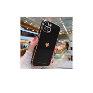 Love Heart (Smile Every Day) Case Compatible with iPhone 13 Pro Max (Black)